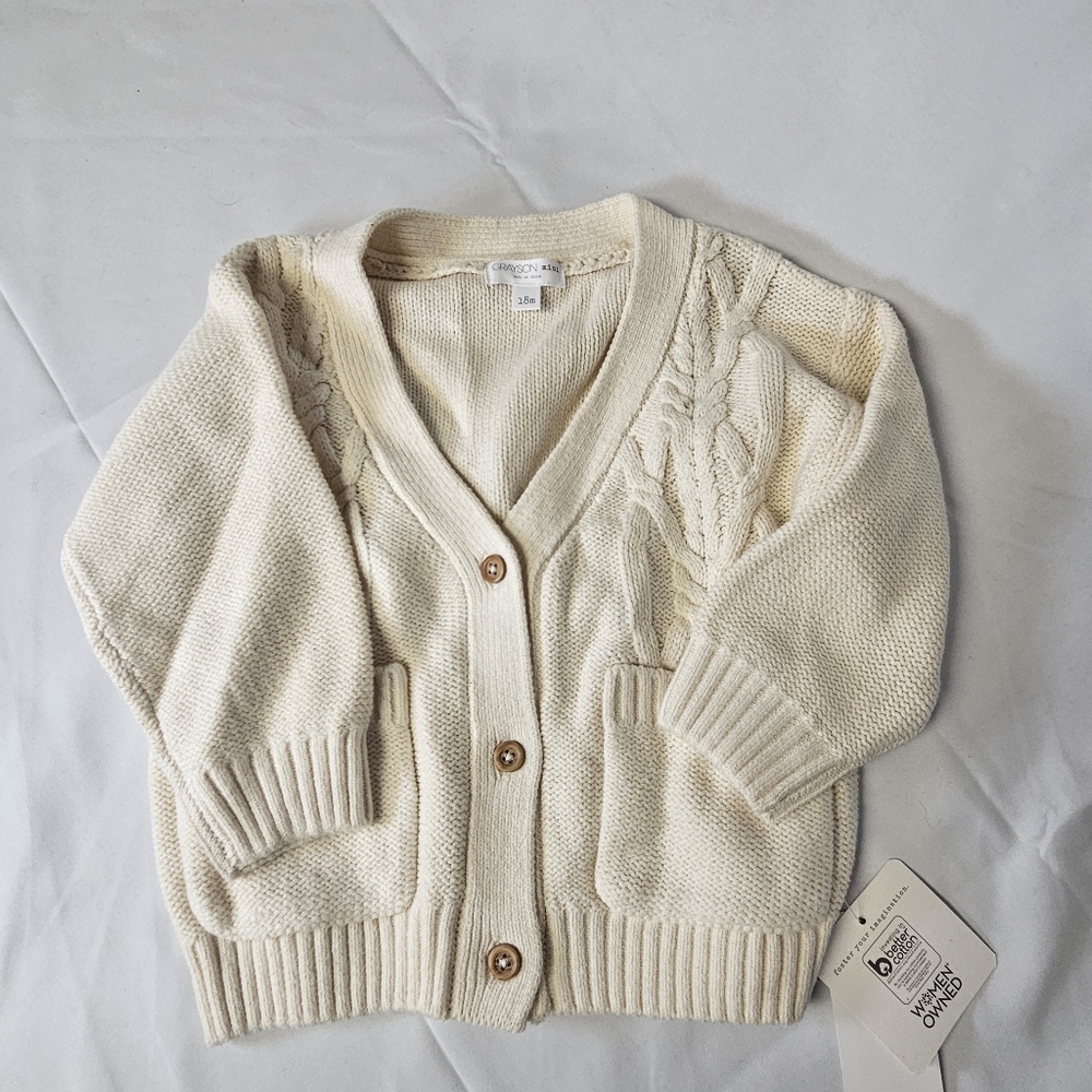Grayson Mini 18‎ Month Cream Sweater